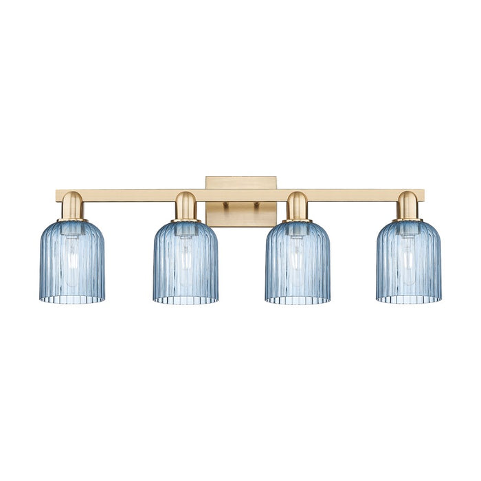 Innovations Bridal Veil 4Lt 32" Bath, Champagne Bronze/Blue - 716-4W-CB-G559-5BL