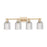 Innovations Bridal Veil 4Lt 32" Bath, CBZ/Clear - 716-4W-CB-G559-5CL