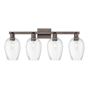 Innovations Preston 4Lt 36" Flute Bath, Oiled Bronze/Clear - 716-4W-OB-G457-6CL