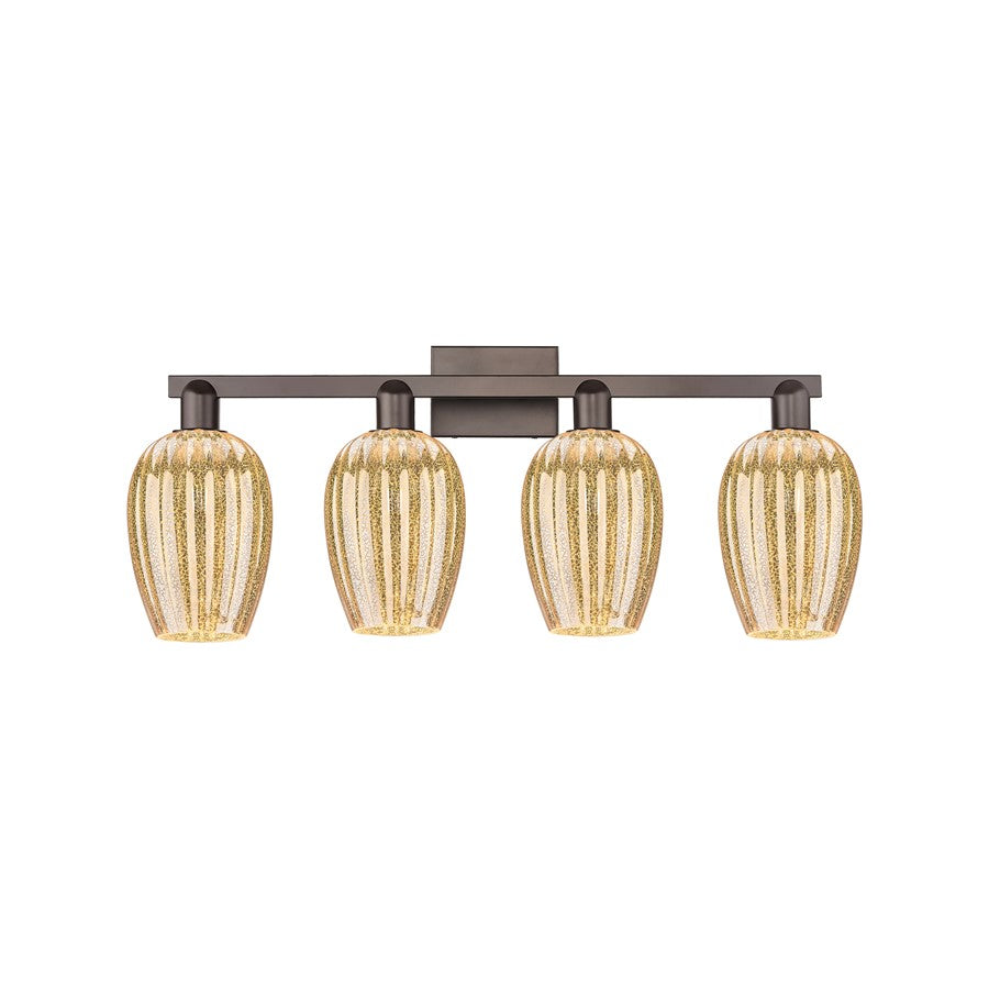 Innovations Preston 4Lt 36" Flute Bath, Bronze/Mercury - 716-4W-OB-G457-6ME