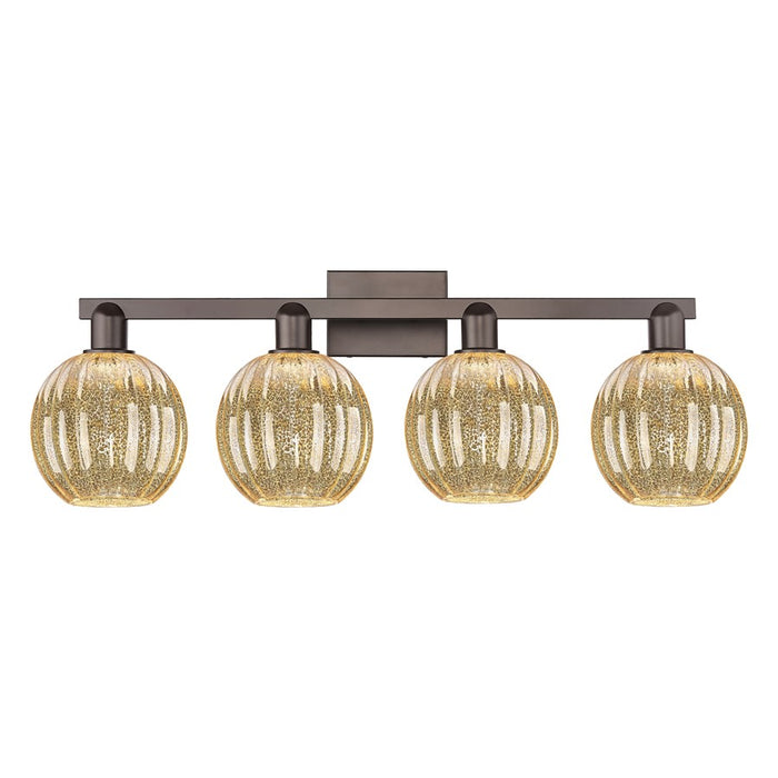 Innovations Preston 4Lt 36" Globe Bath, OB/Mercury - 716-4W-OB-G458-7ME