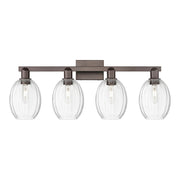 Innovations Preston 4Lt 36" Bell Bath, Oiled Bronze/Clear - 716-4W-OB-G459-6CL