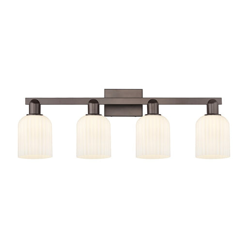 Innovations Bridal Veil 4Lt 32" Bath, OB/Gloss White - 716-4W-OB-G559-5GWH