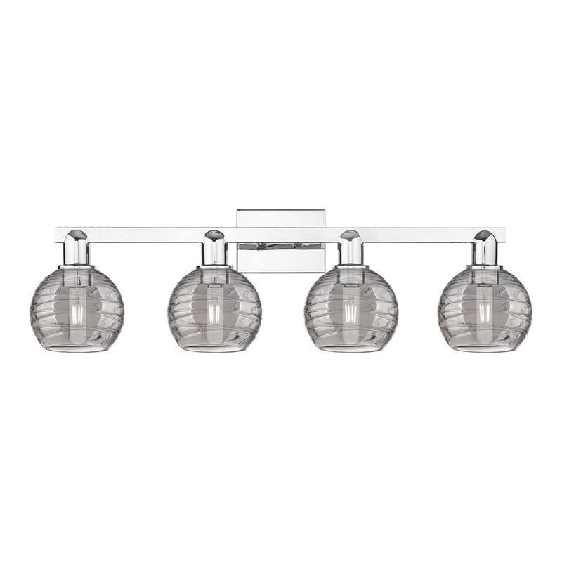 Innovations Athens Deco Swirl 4Lt 36" Bath, Chrome/Smoke - 716-4W-PC-G1213-6SM
