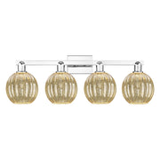 Innovations Preston 4Lt 36" Globe Bath, Chrome/Mercury - 716-4W-PC-G458-7ME