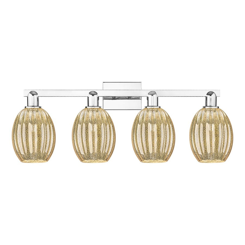 Innovations Preston 4Lt 36" Bell Bath Light, Chrome/Mercury