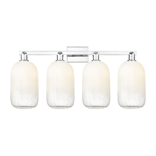 Innovations Brookhaven Cloche 34in 4-Light Bath Vanity Light | Industrial Polished Chrome and Opal Glass | Bathroom Vanity | Model 716-4W-PC-G482-7OP