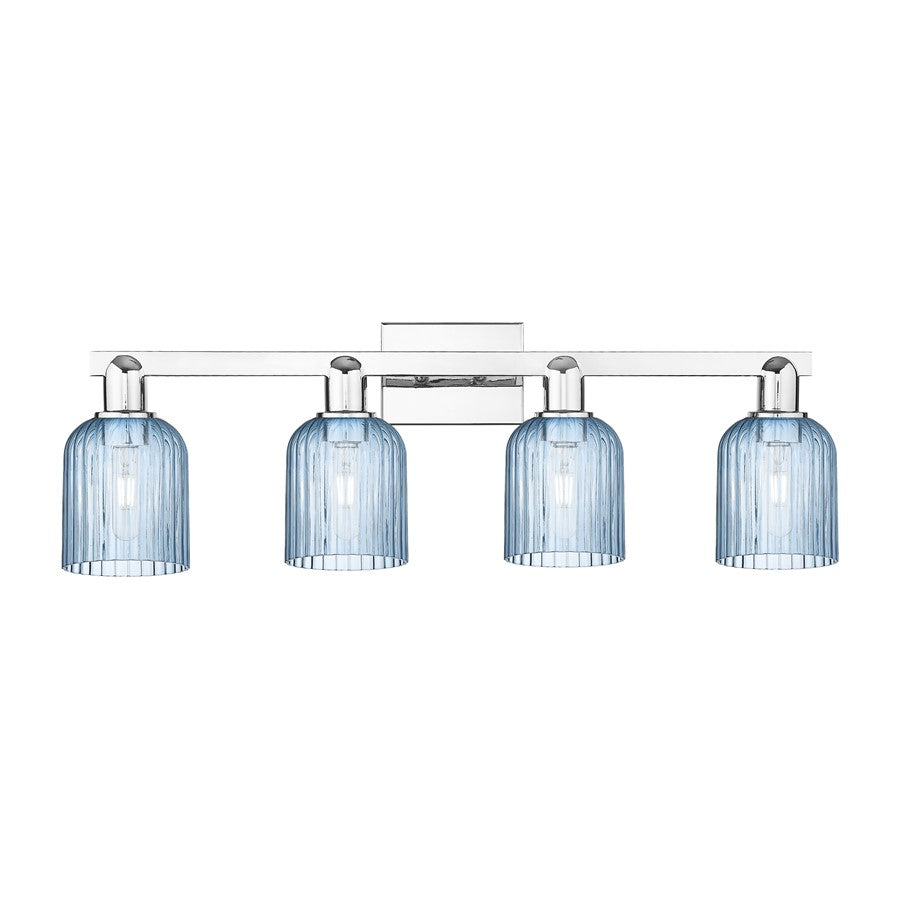 Innovations Bridal Veil 4Lt 32" Bath Light, Chrome/Blue - 716-4W-PC-G559-5BL
