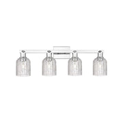 Innovations Bridal Veil 4Lt 32" Bath Light, Chrome/Clear - 716-4W-PC-G559-5CL