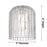 Innovations Bridal Veil 4Lt 32" Bath Light, Chrome/Clear