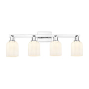 Innovations Bridal Veil 4Lt 32" Bath, Chrome/Gloss White - 716-4W-PC-G559-5GWH