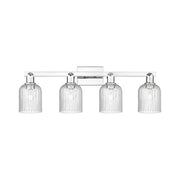 Innovations Bridal Veil 4Lt 32" Bath Light, Chrome/Seedy - 716-4W-PC-G559-5SDY