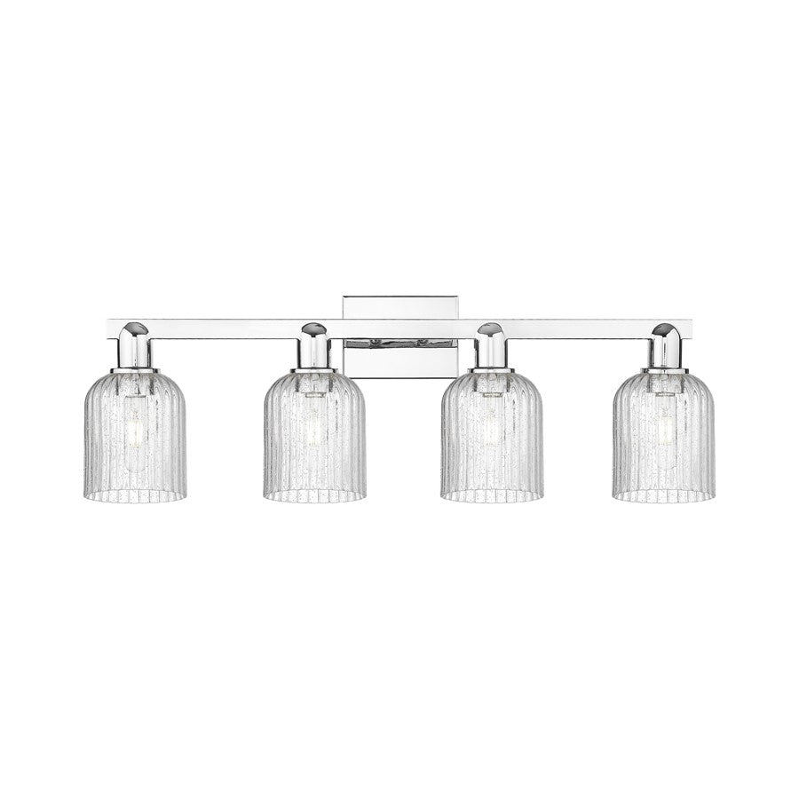 Innovations Bridal Veil 4Lt 32" Bath Light, Chrome/Seedy - 716-4W-PC-G559-5SDY