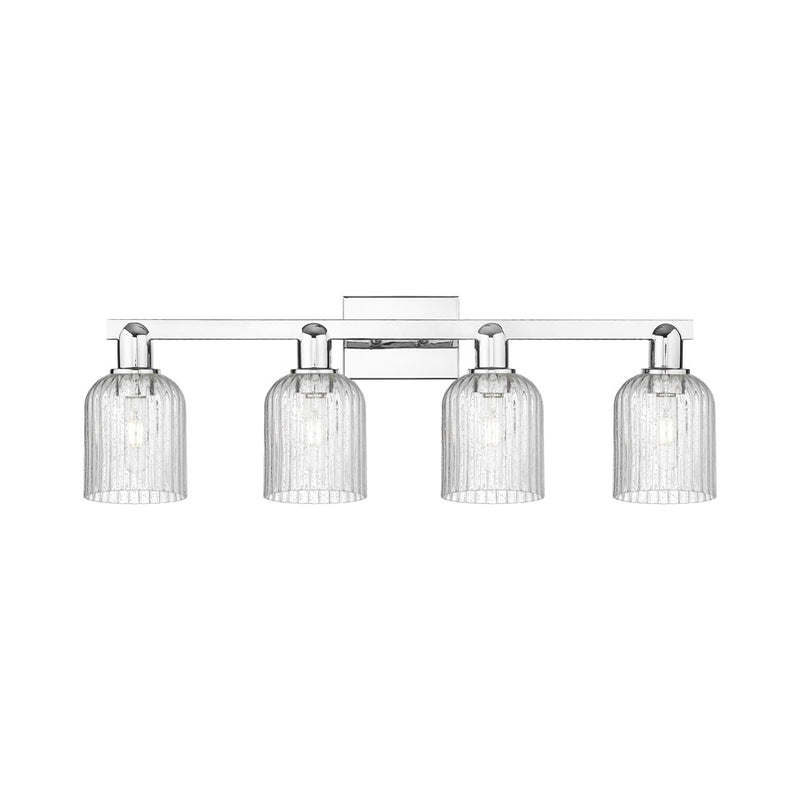 Innovations Bridal Veil 4Lt 32" Bath Light, Chrome/Seedy