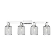 Innovations Bridal Veil 4Lt 32" Bath Light, Chrome/Smoke - 716-4W-PC-G559-5SM