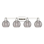 Innovations Athens Deco Swirl 4Lt 36" Bath, PN/Smoke - 716-4W-PN-G1213-6SM