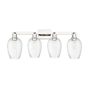 Innovations Preston 4Lt 36" Flute Bath, PN/Clear - 716-4W-PN-G457-6CL