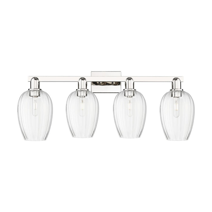 Innovations Preston 4Lt 36" Flute Bath, Polished Nickel/Clear