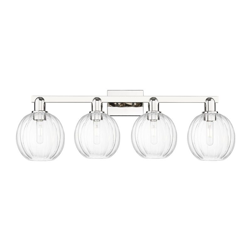 Innovations Preston 4Lt 36" Globe Bath, PN/Clear - 716-4W-PN-G458-7CL