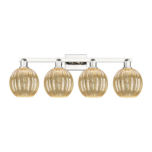 Innovations Preston 4Lt 36" Globe Bath, Polished Nickel/Mercury