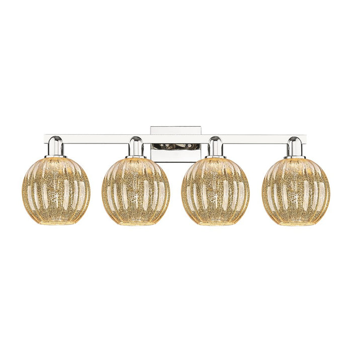 Innovations Preston 4Lt 36" Globe Bath, Polished Nickel/Mercury