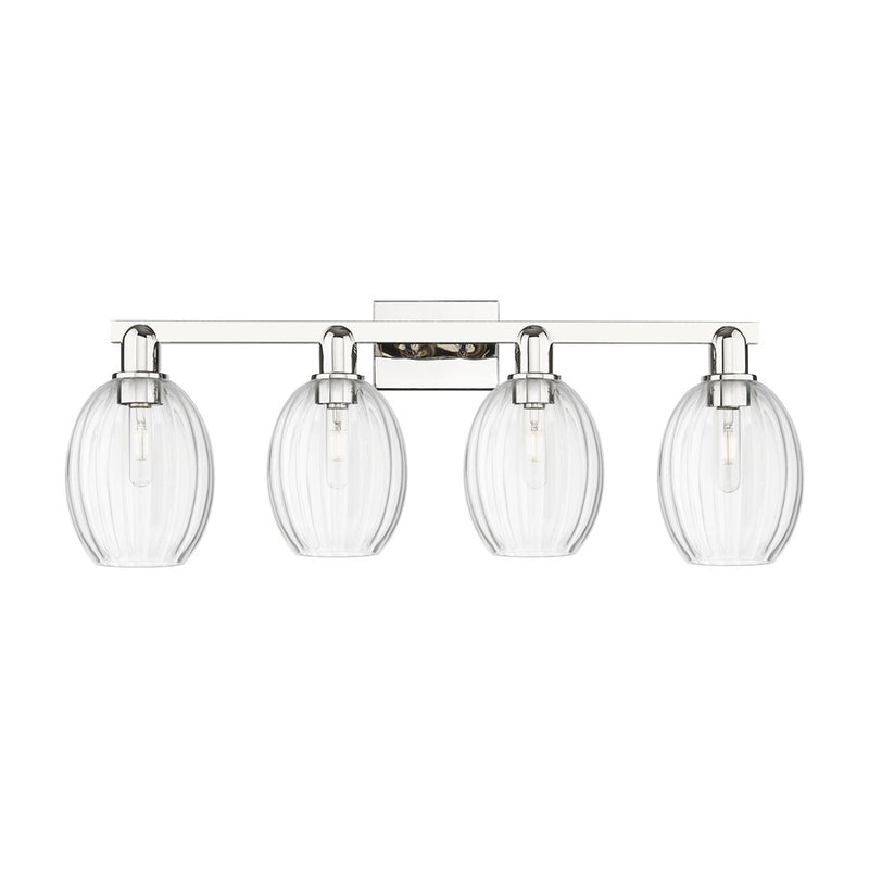 Innovations Preston 4Lt 36" Bell Bath, Polished Nickel/Clear