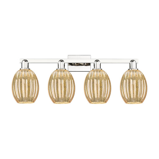 Innovations Preston 4Lt 36" Bell Bath, Polished Nickel/Mercury