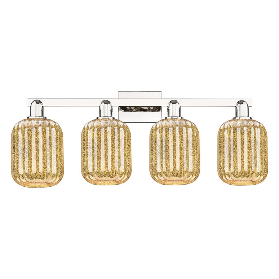 Innovations Preston 4Lt 36" Jar Bath, PN/Mercury - 716-4W-PN-G460-7ME