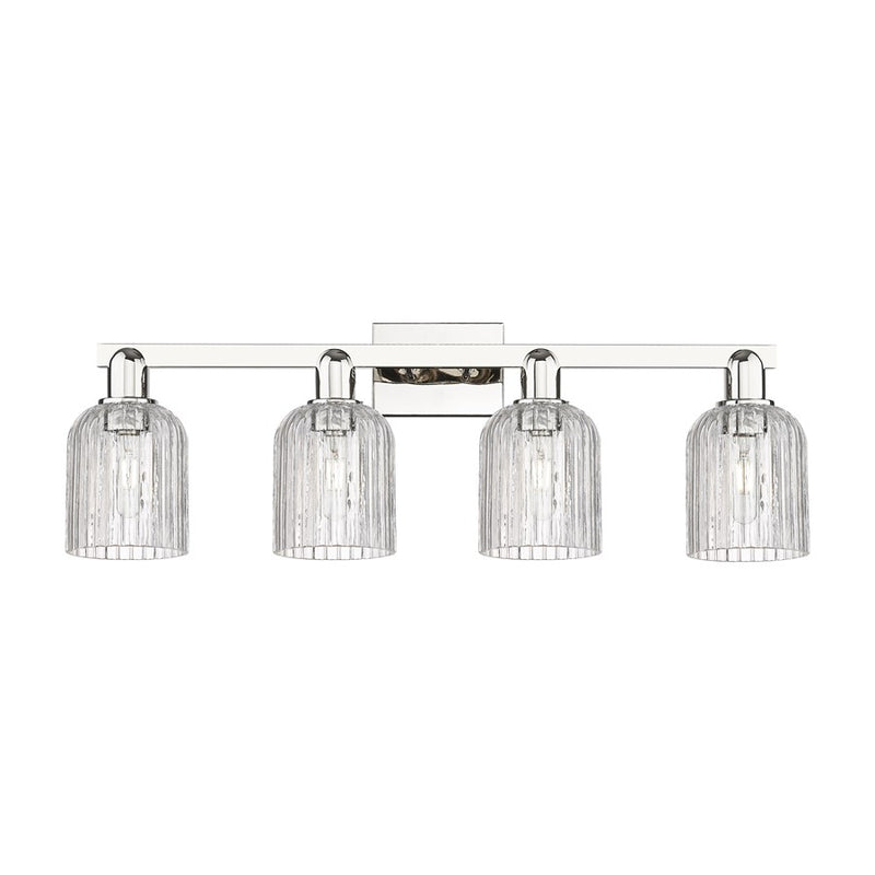 Innovations Bridal Veil 4Lt 32" Bath, Polished Nickel/Clear - 716-4W-PN-G559-5CL