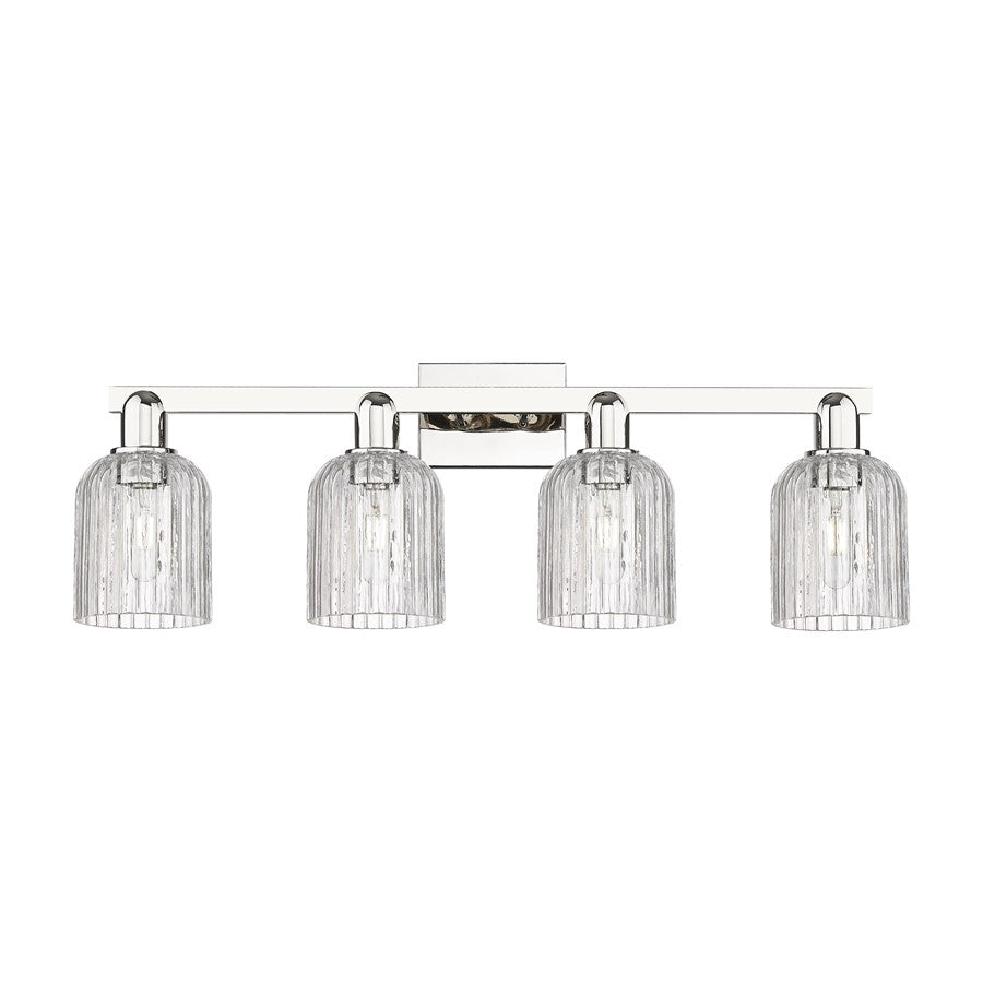 Innovations Bridal Veil 4Lt 32" Bath, Polished Nickel/Clear - 716-4W-PN-G559-5CL