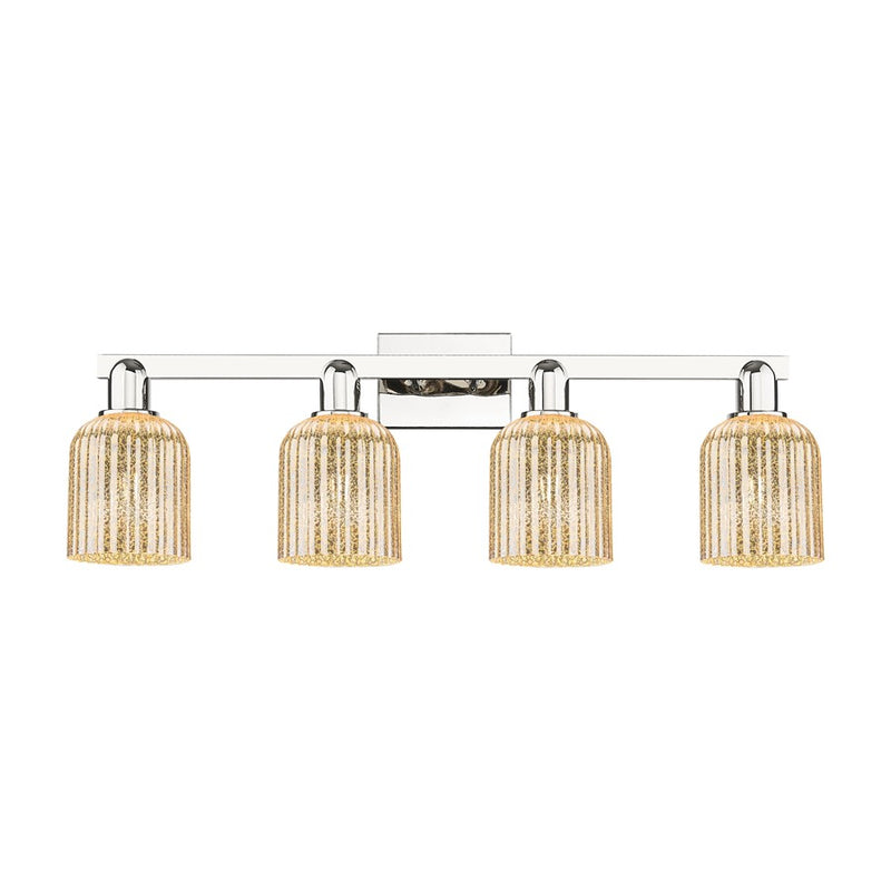 Innovations Bridal Veil 4Lt 32" Bath, Polished Nickel/Mercury