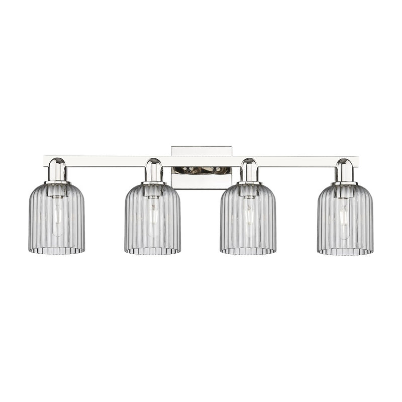 Innovations Bridal Veil 4Lt 32" Bath, Polished Nickel/Smoke