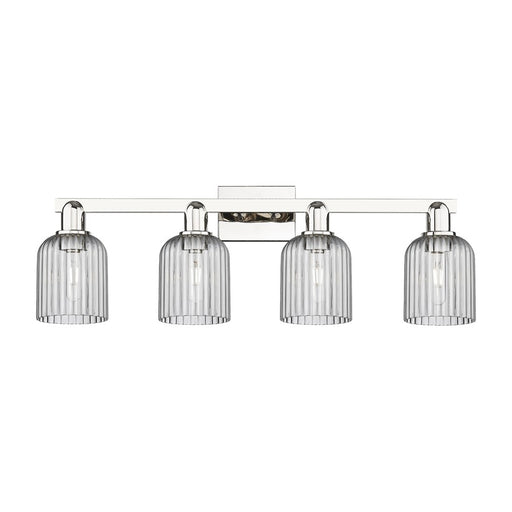 Innovations Bridal Veil 4Lt 32" Bath, Polished Nickel/Smoke