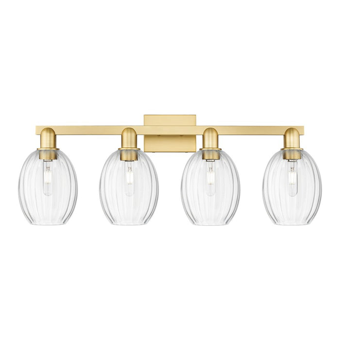 Innovations Preston 4Lt 36" Bell Bath Light, Gold/Clear