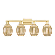 Innovations Preston 4Lt 36" Bell Bath Light, Gold/Mercury - 716-4W-SG-G459-6ME