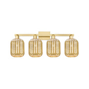 Innovations Preston 4Lt 36" Jar Bath Light, Gold/Mercury - 716-4W-SG-G460-7ME