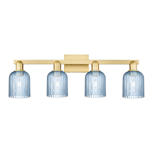 Innovations Bridal Veil 4Lt 32" Bath Light, Gold/Blue - 716-4W-SG-G559-5BL