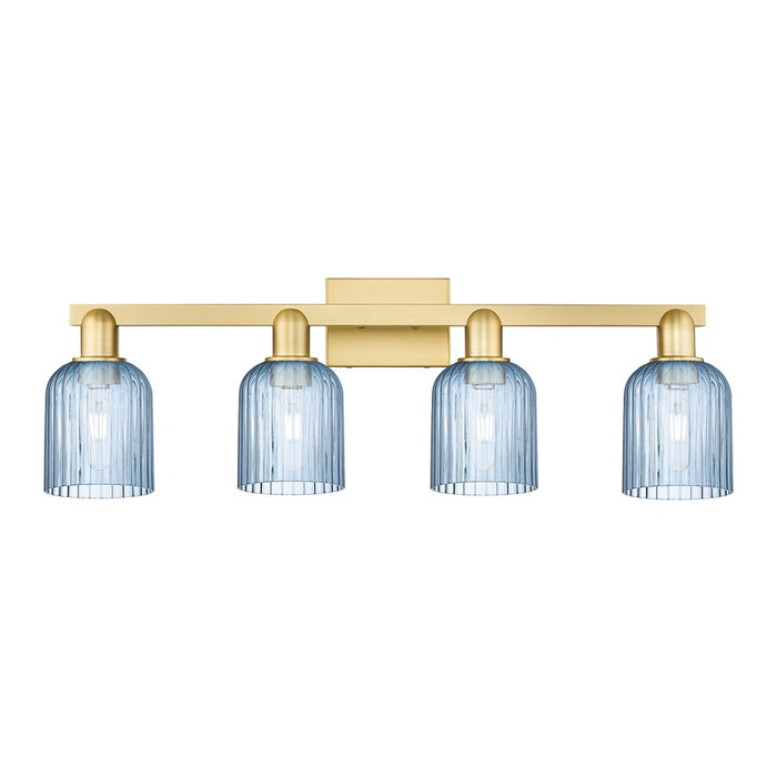 Innovations Bridal Veil 4Lt 32" Bath Light, Gold/Blue