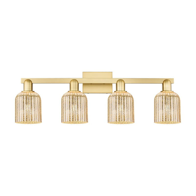 Innovations Bridal Veil 4Lt 32" Bath Light, Gold/Mercury