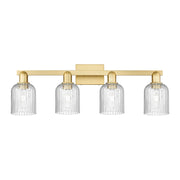 Innovations Bridal Veil 4Lt 32" Bath Light, Gold/Seedy - 716-4W-SG-G559-5SDY