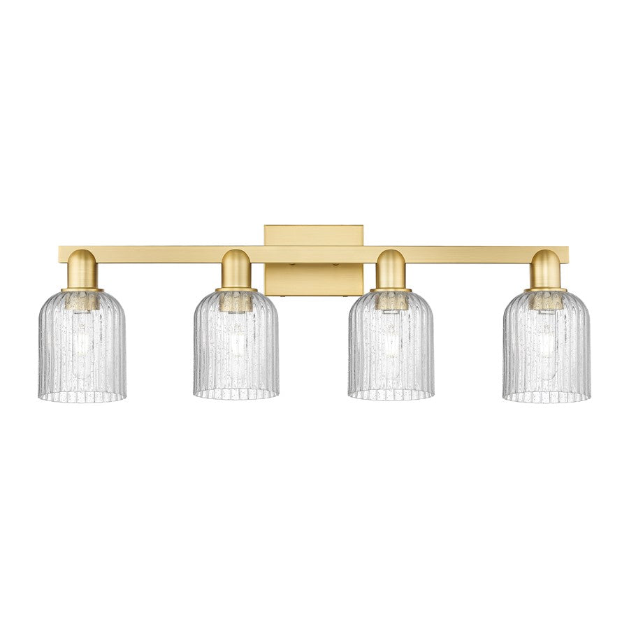 Innovations Bridal Veil 4Lt 32" Bath Light, Gold/Seedy - 716-4W-SG-G559-5SDY