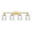 Innovations Bridal Veil 4Lt 32" Bath Light, Gold/Seedy