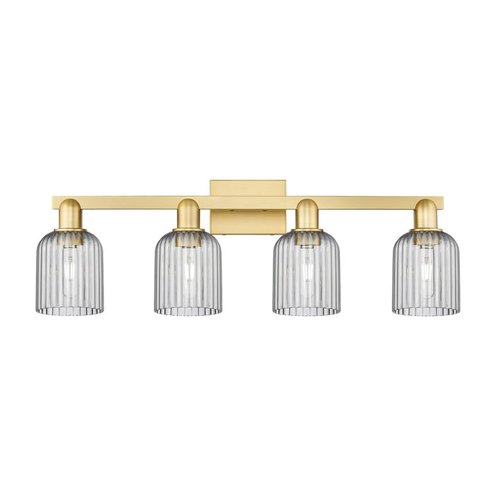 Innovations Bridal Veil 4Lt 32" Bath Light, Gold/Smoke