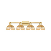 Innovations Natural Ballston Dome 4Lt 36" Bath/Gold/NF - 716-4W-SG-NBD2-75-NAT