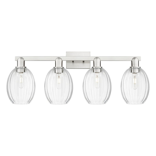 Innovations Preston 4Lt 36" Bell Bath, Satin Nickel/Clear