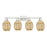 Innovations Preston 4Lt 36" Bell Bath, Satin Nickel/Mercury