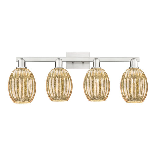 Innovations Preston 4Lt 36" Bell Bath, Satin Nickel/Mercury