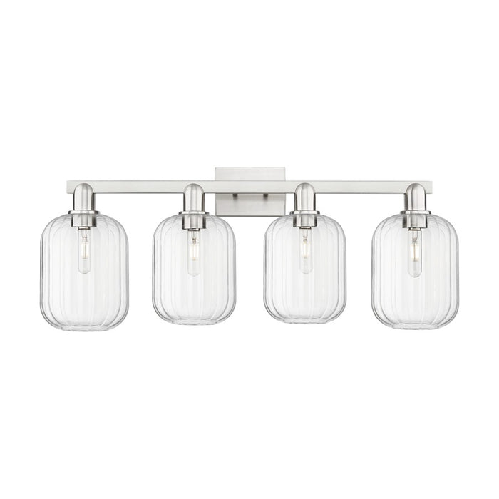 Innovations Preston 4Lt 36" Jar Bath, Satin Nickel/Clear