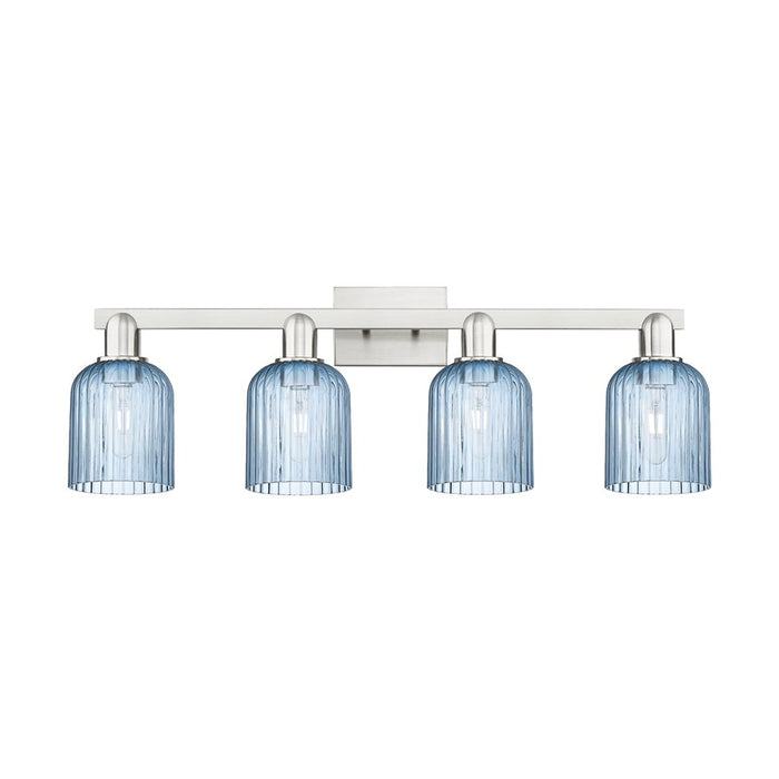 Innovations Bridal Veil 4Lt 32" Bath, Satin Nickel/Blue