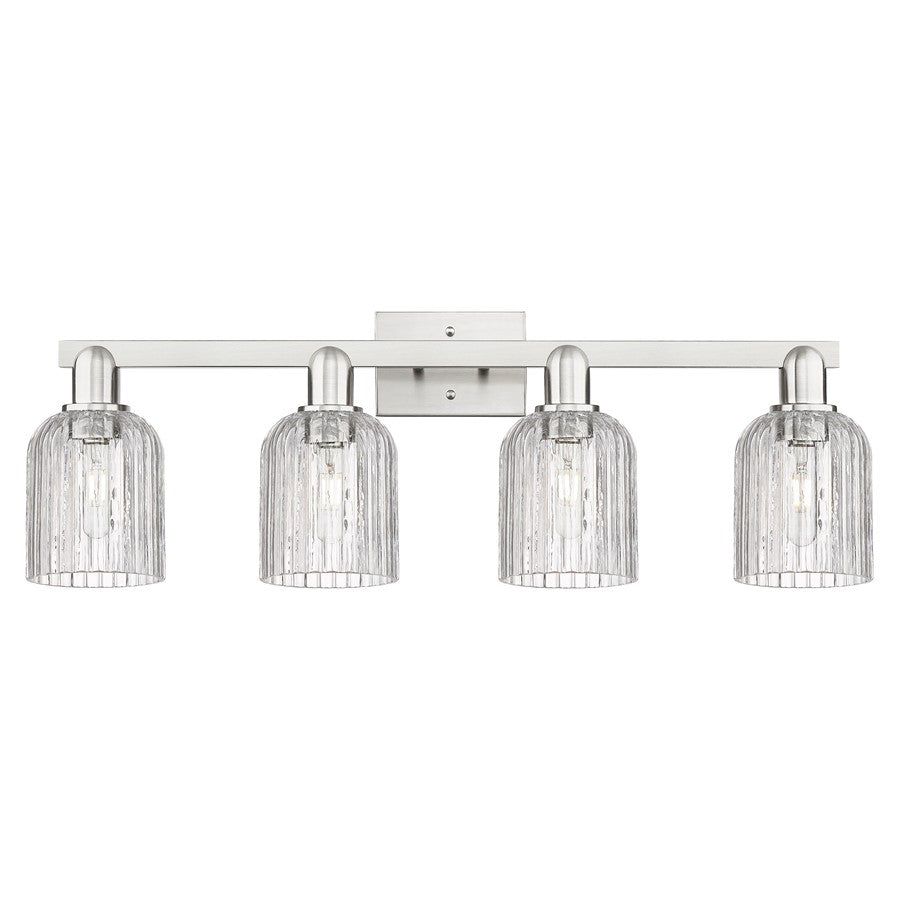 Innovations Bridal Veil 4Lt 32" Bath, Satin Nickel/Clear - 716-4W-SN-G559-5CL